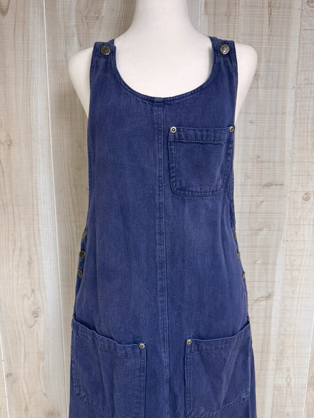 90’s Amilano Collection Denim Overall/Jumper Dress Minimalist Earthy Boho Small